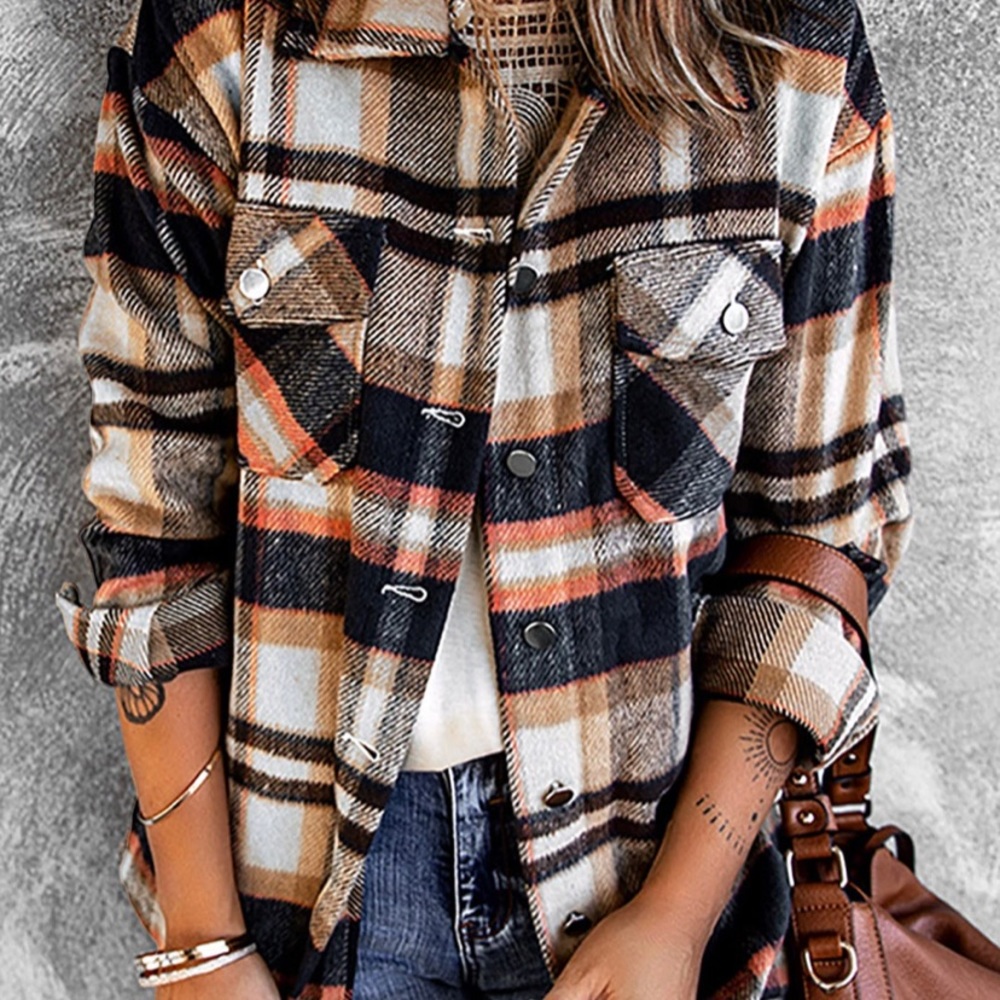 Navy and Orange Shacket